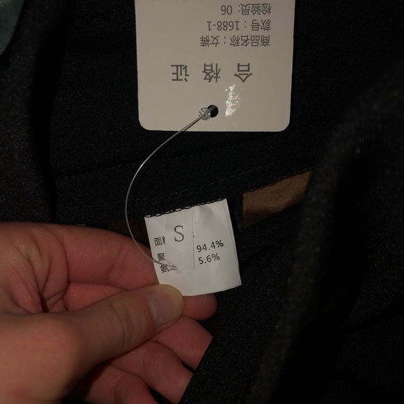 Thick black fleece pants with pockets - Picture 6 of 6